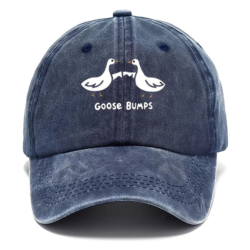 Retro Goose Print Baseball Cap for Men's Sports Hat