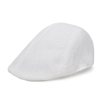 Cotton And Linen Solid Color Thin Beret Sports Hat Fashion Hat Breathable Hat