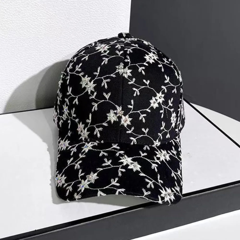Fashion Little Flower Ladies Sun Hat Elegant Adjustable