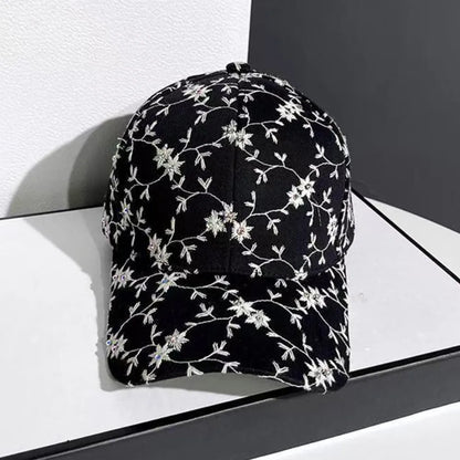Fashion Little Flower Ladies Sun Hat Elegant Adjustable