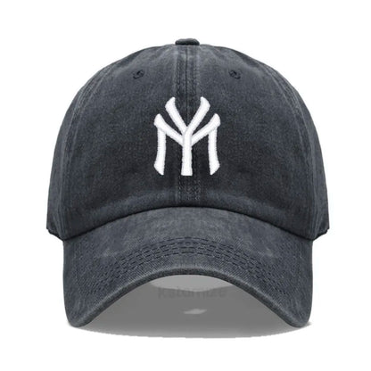 Letter MY Embroidery Baseball Cap Women Men Adjustable