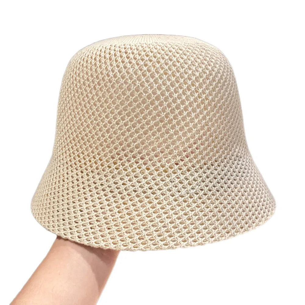 Fashion Foldable Sun Hat Fordable Wide Brim Straw Bucket Hat