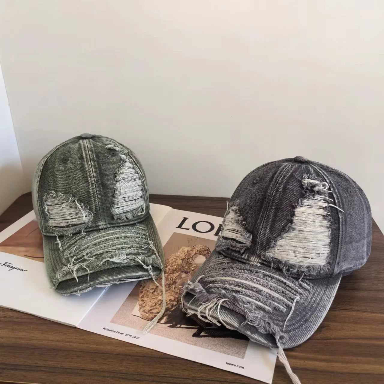 Distressed Baseball Cap For Men And Women