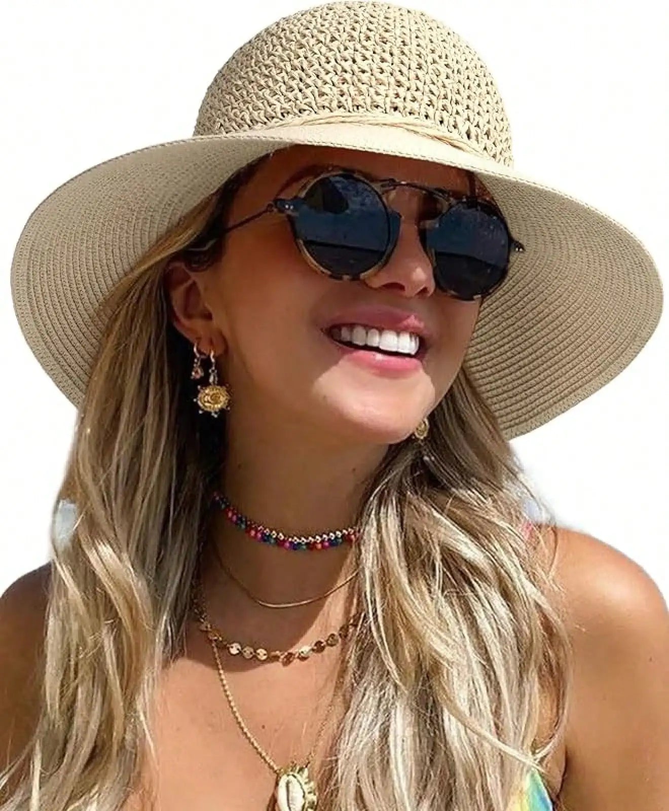 Beach Hats Women Summer Straw Hat Wide Brim Crochet Hats