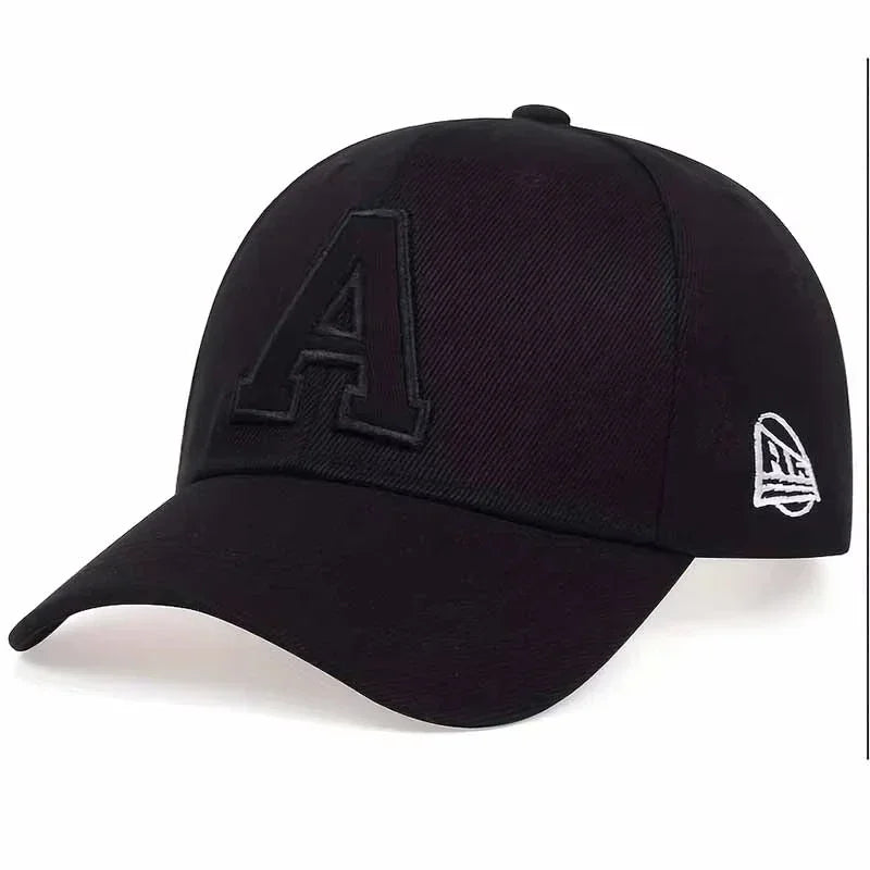 Unisex A Letter Embroidery Baseball Caps