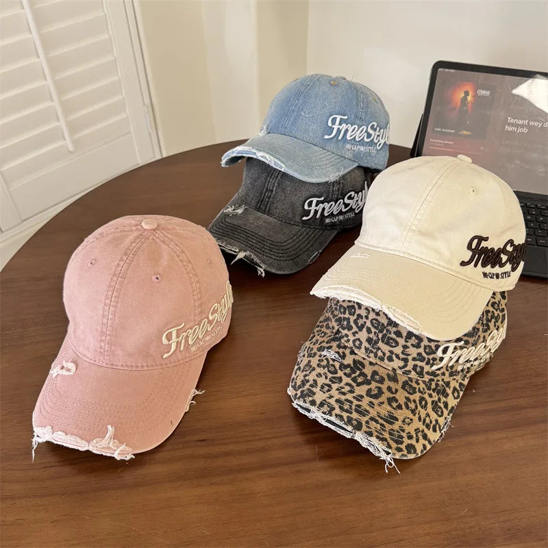 American Ripped Soft Top Denim Baseball Cap
