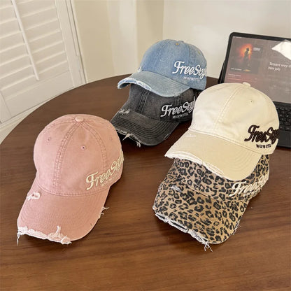 American Ripped Soft Top Denim Baseball Cap