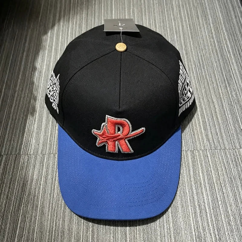 Contrast Brim 3D Embroidered Rough Play Hats