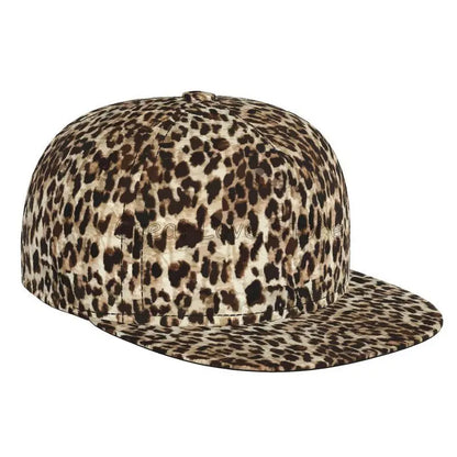 Leopard Print Baseball Cap Men Women Adjustable 3D Printed Snapback