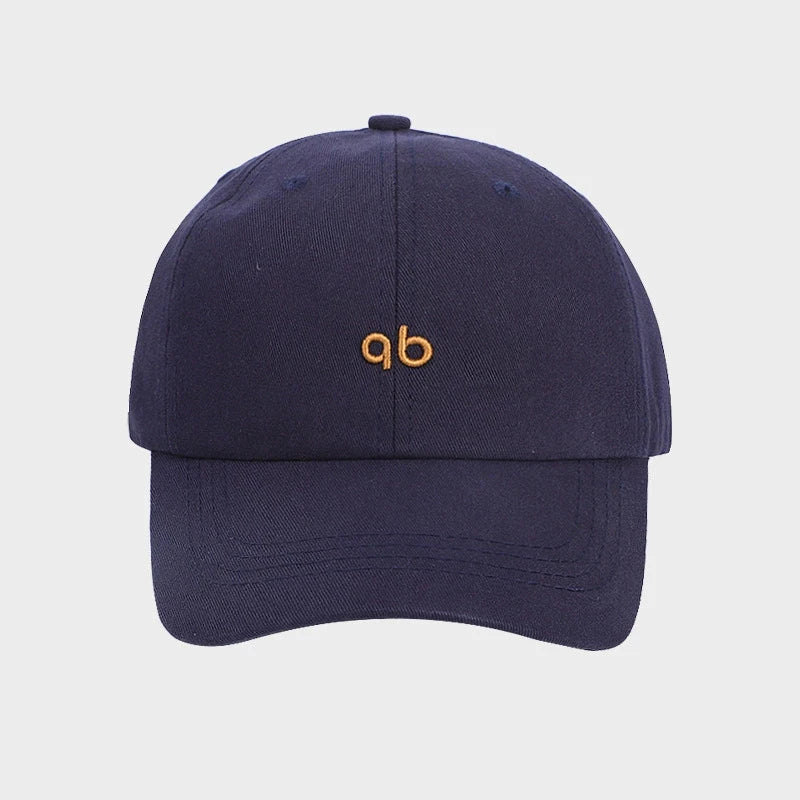 Unisex Brushed Thick Letter Ab Embroidered Fashionable Baseball Cap