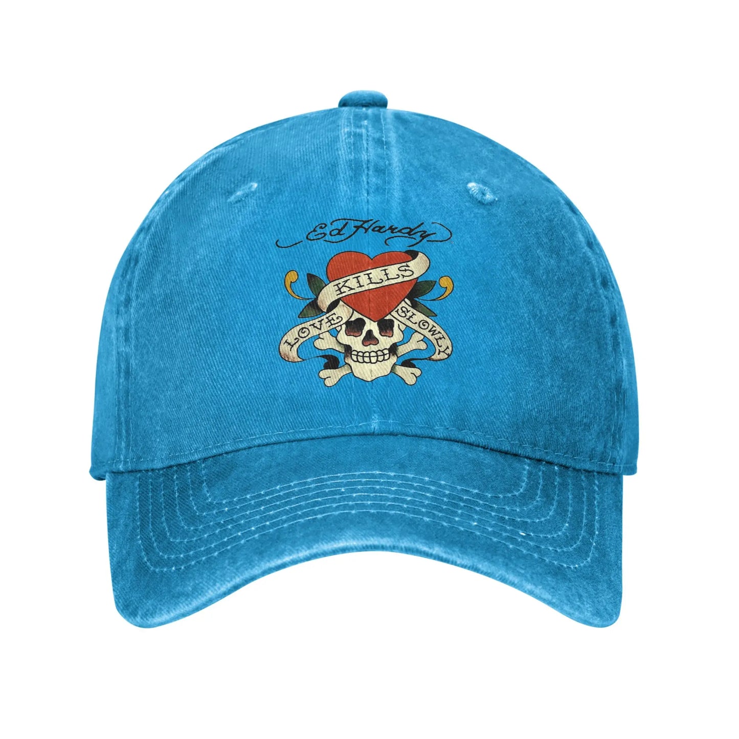 Washed Denim Cap Casual Baseball Caps Adjustable Hat