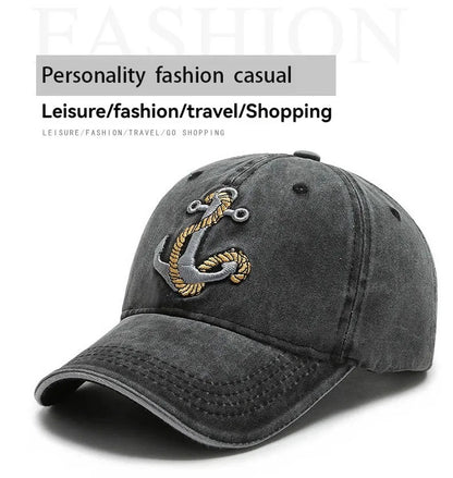 Hat Men Spring Summer Trend Embroidered Cowboy Baseball Hat Duck Tongue Hat Outdoor Travel Sunshade Hat