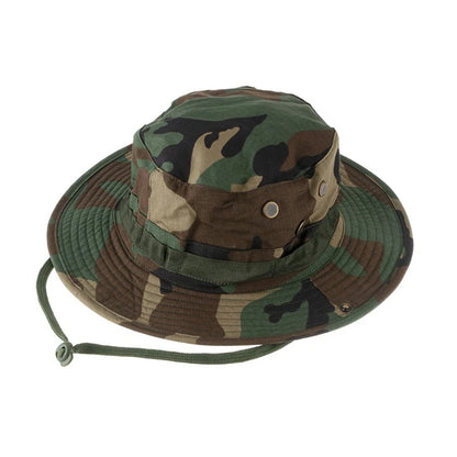 Camouflage Tactical Boonie Hats Camping Climbing Bucket Sniper Hat Men