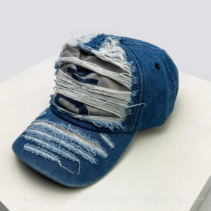 New Men Women American Retro Broken Style Letters Baseball Hats