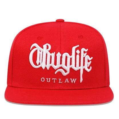 Fashion Fastball Cap Thug Life Embroidery Hip Hop Baseball Cap