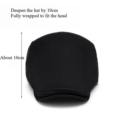 Perforated Mesh Bucket Hat Breathable Beret Women's Korean Style