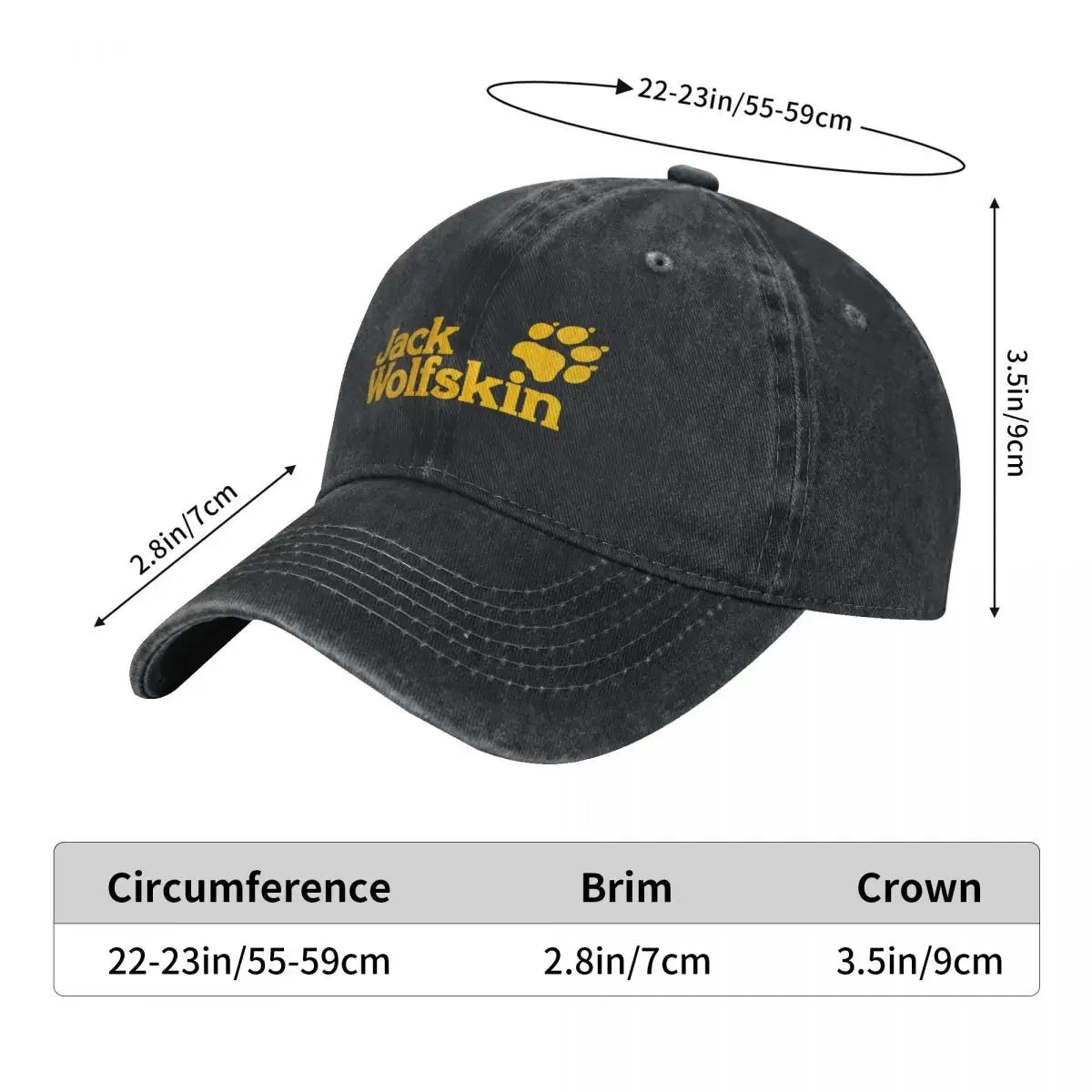Jack Wolfskin Logo Baseball Caps Fashion Men's