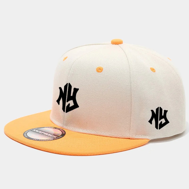 1PC Unisex Snapback Baseball Cap, Flat - Brim and Color - Blocked Hip - Hop Cap, Suitable for Both Men and Women