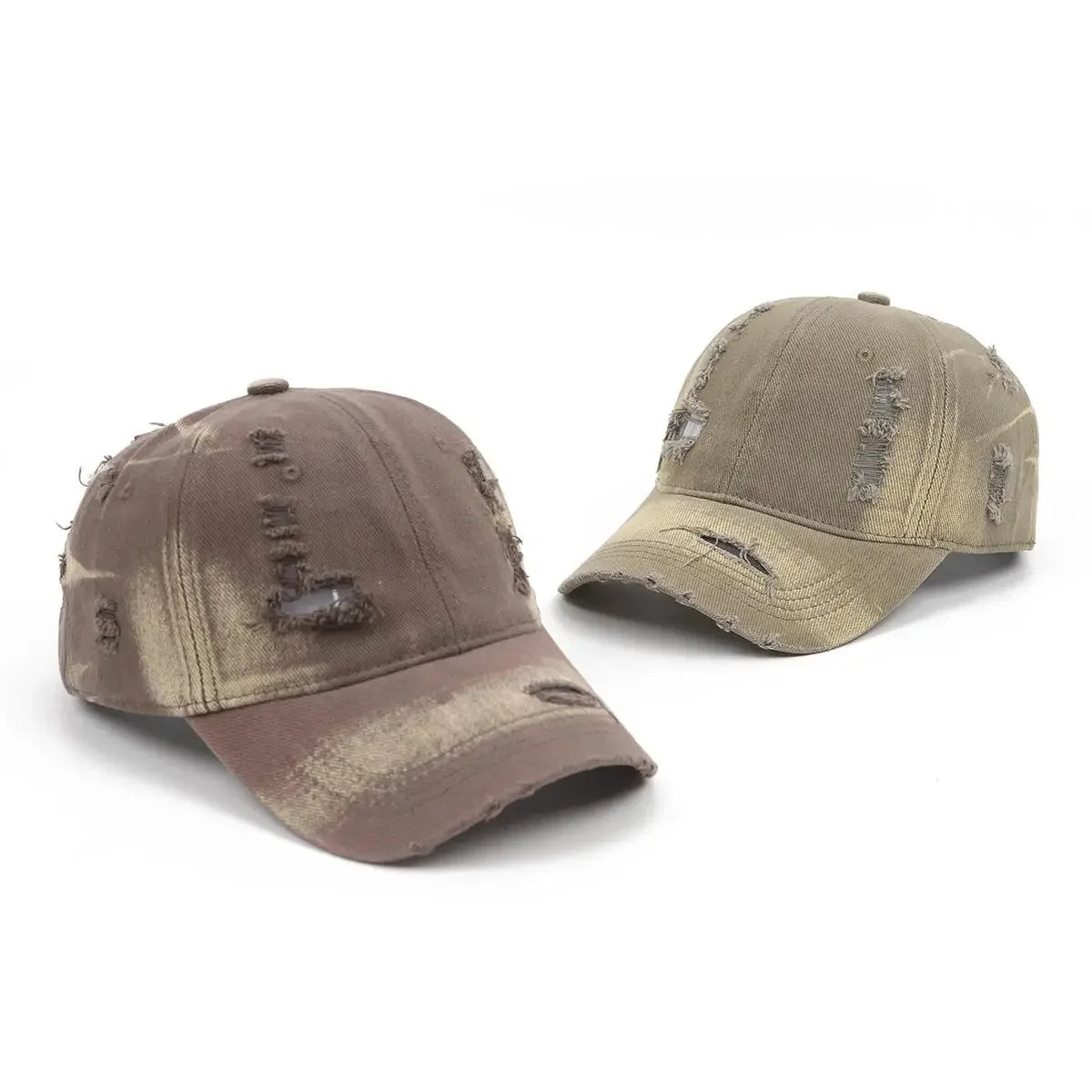 Baseball Cap For Women Men Unisex Dad Hat Broken Hole Washed Cap