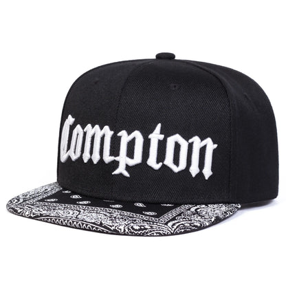 Unisex Compton Letter Embroidery Baseball Hats Spring Autumn