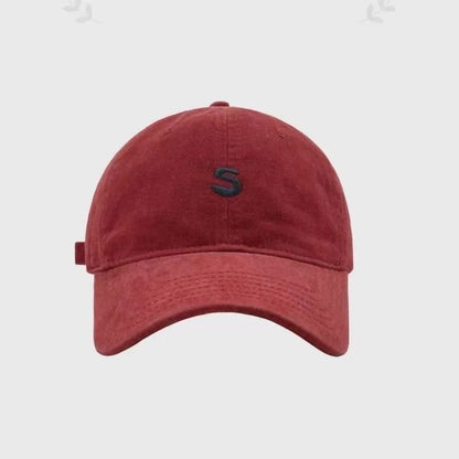 Simple Embroidery Peaked Cap Unisex Sun Hat