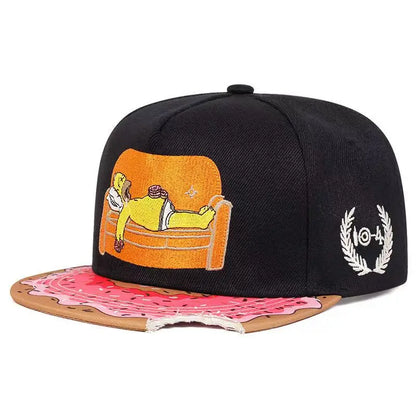 Hot Anime Simpsons Baseball Cap Fashion Creative Men Women Outdoor Sports Sunscreen Duck Tongue Cap