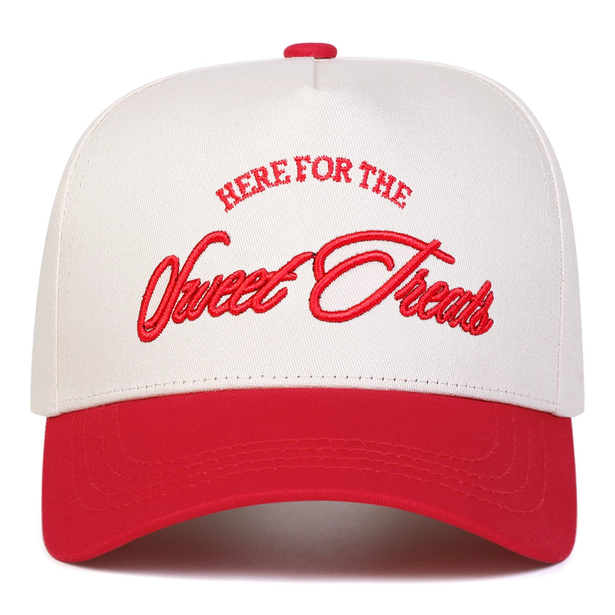 Unisex Sweet Treats Letter Embroidery Baseball Caps Spring and Autumn