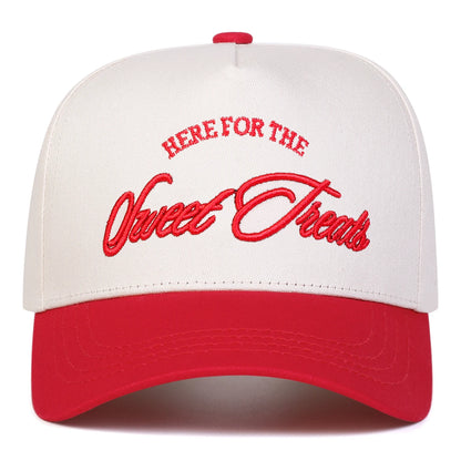 Unisex Sweet Treats Letter Embroidery Baseball Caps Spring and Autumn