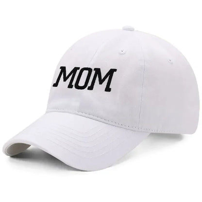 DAD MOM Embroidery Pure Cotton Baseball Cap Fashion Sport Golf Caps Sun Hat