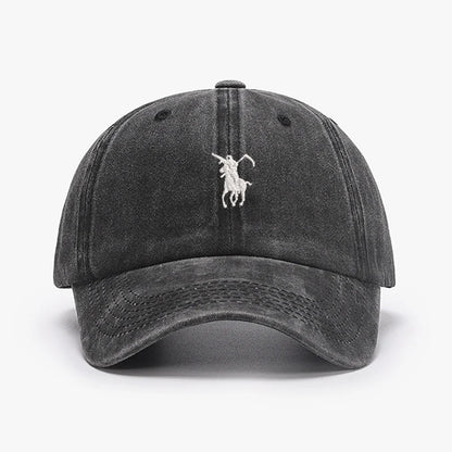 Baseball Caps Soft Cotton Washed Soft Adjustable Sunbonnet Dad Cap Hats Grim Reaper Japan