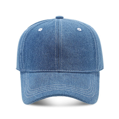 2026 New Solid Color Denim Baseball Cap For Women