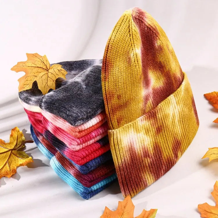 Tie Dye Keep Warm Outdoor Skullies Beanies Hip Hop Unisex