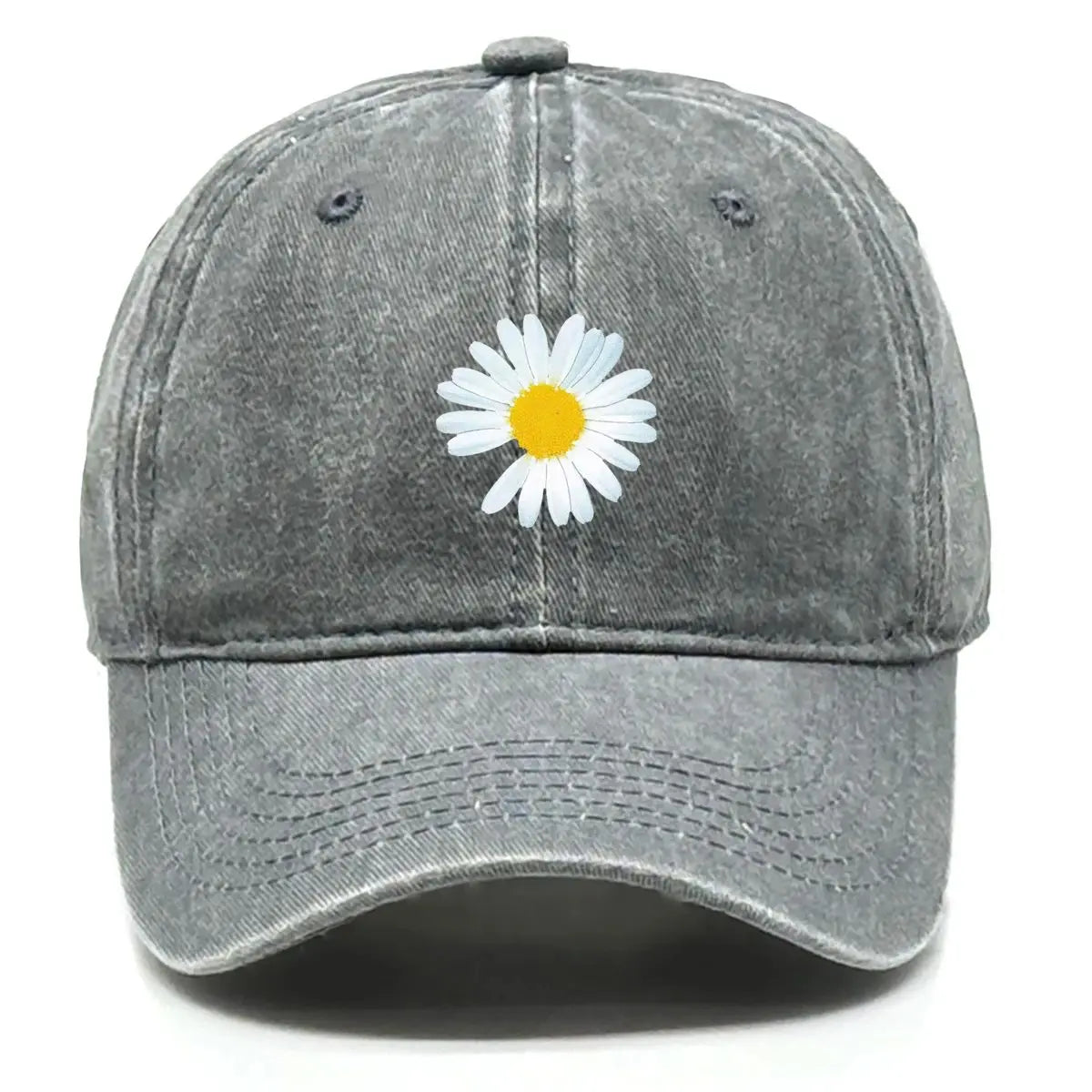 Daisy Print Baseball Cap