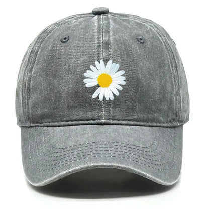Daisy Print Baseball Cap