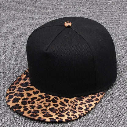 Leopard Snapback Cap Women Hat Autumn