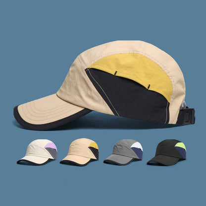 Multi-Color Contrast Patch Design Quick-Drying Baseball Cap