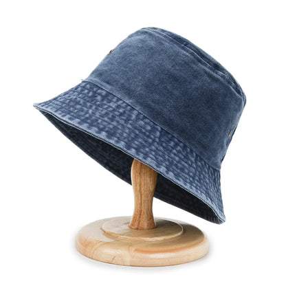 Popular Unisex Cotton Summer Washed Jeans Bucket Hat