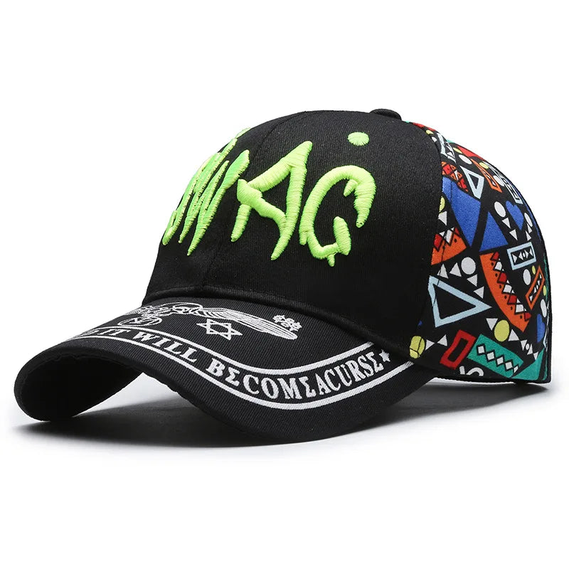 New Casual Fashion Letter Embroidery Printing Baseball Cap
