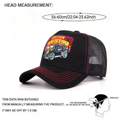 Net Hat Coconut Tree Retro Convertible Car Truck Hat Men's Street Baseball Hat