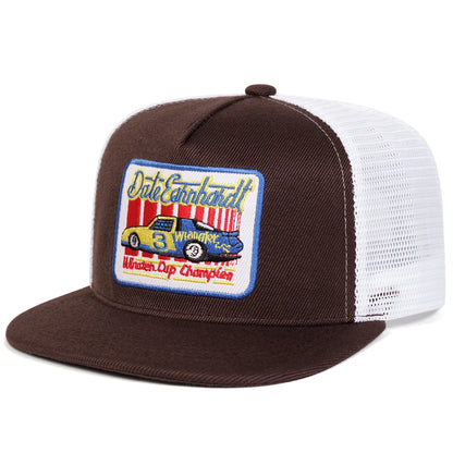 Unisex Dale Earnhardt Embroidery Hip-hop Net Hats Spring Summer