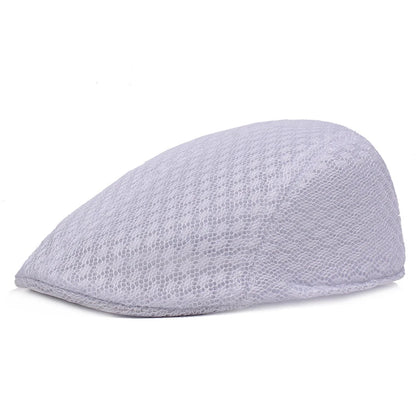 2025 New Summer Casual Beret Hat Unisex Mesh Flat Caps
