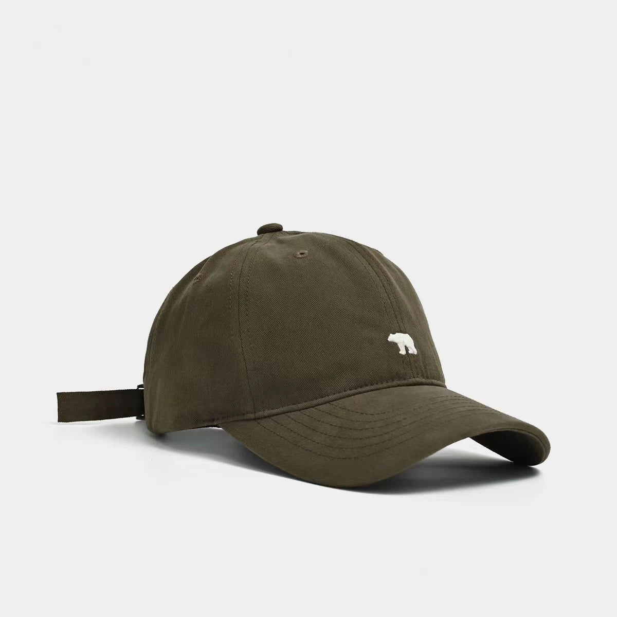 Summer Versatile Polar Bear Embroidered Baseball Cap for Both Men and Women