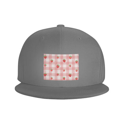Strawberry Plaid Baseball Caps Snapback Fashion Baseball Hats