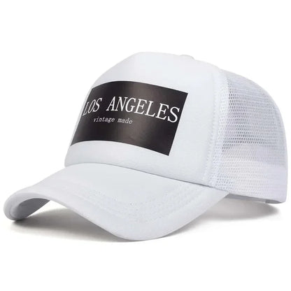 Unisex Los Angeles Print Baseball Net Caps Spring and Summer
