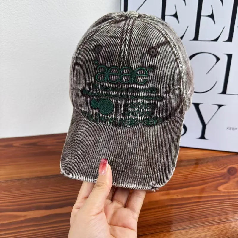 Unisex Retro Street Letters Embroidery Baseball Hats
