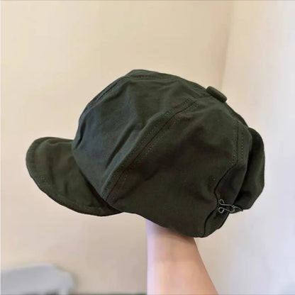 Harajuku Retro Style Oversized Berets Caps For Women Spring Summer