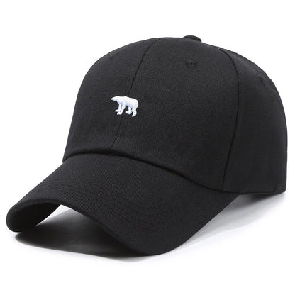 Baseball Cap New Spring Summer Solid Sunhat Embroidered Polar Bear Men Women