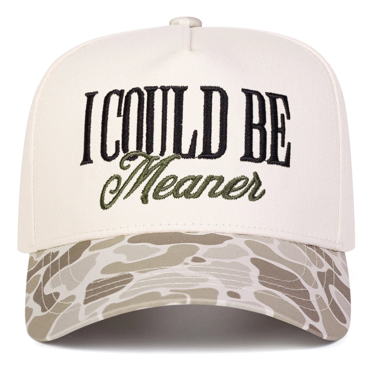 Unisex I Could Be Meaner Embroidery Baseball Caps Spring Autumn