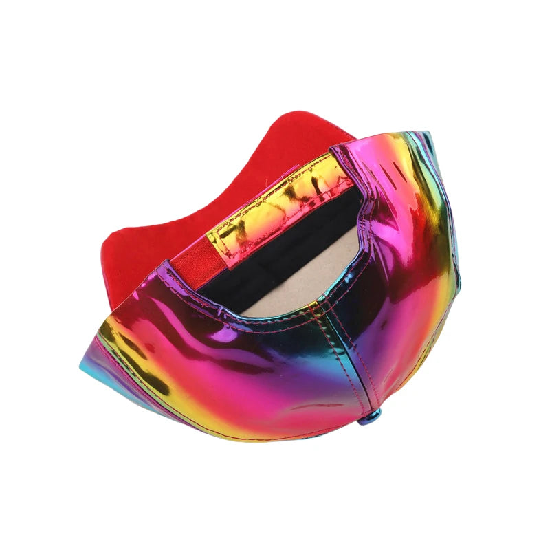 Unisex PU Rainbow Color Changing Baseball Hat