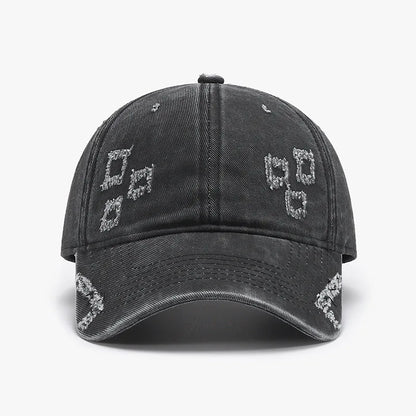 New Arrival Washed Ripped Solid Baseball Cap
